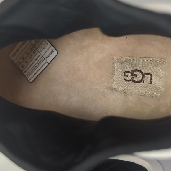 UGG White and Black Ankle Rain Boots Size 10 - Picture 9 of 16